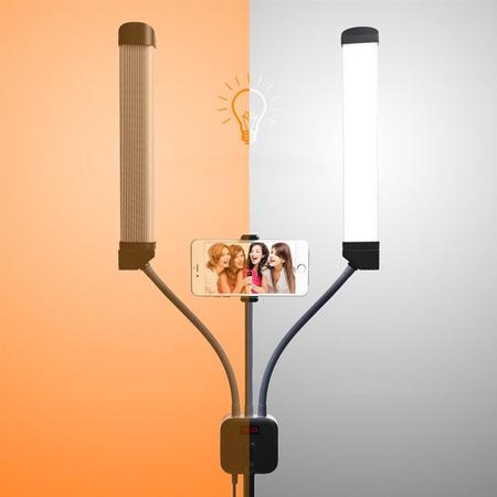 Imagem de Iluminador LED Profissional Celular Youtube USB Maquiagem Estudio Foto Video
