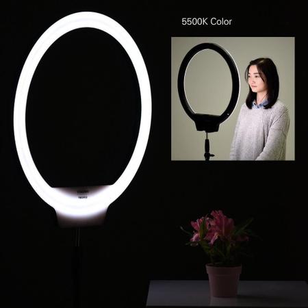 Imagem de Iluminador LED Ring Light Yongnuo YN608 RGB Bi-Color de 3200 até 5500K