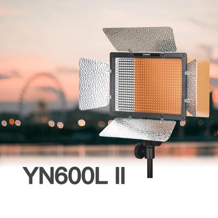 Imagem de Iluminador Led Yongnuo Yn 600l Ii+ + 2 Bateria+ Fonte e Tripé