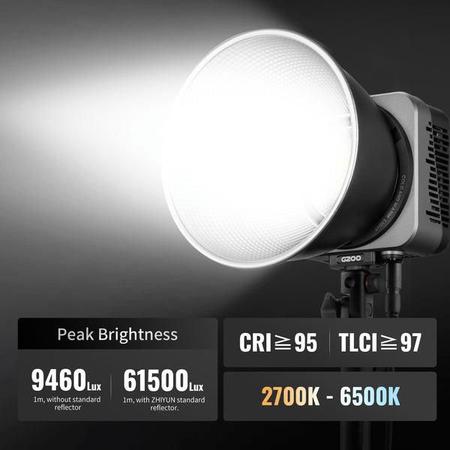 Imagem de Iluminador LED Zhiyun Molus G200 COB Monolight Bi-Color 200W Bowens (Bivolt)