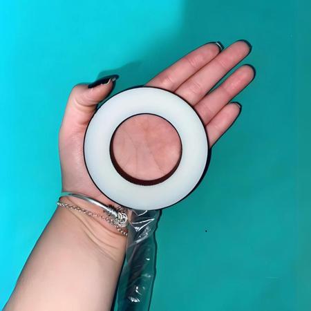 Imagem de Iluminador Ring Light Anel Garra Luz Portátil Suporte Articulado para Maquiagem Celular Foto Video