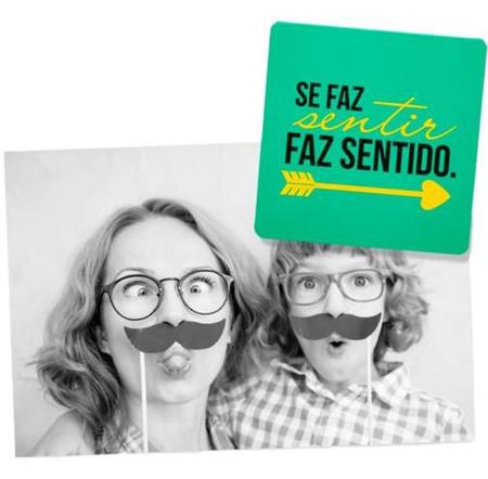 Imagem de Imã decorativo Geguton "se faz sentir faz sentido" Cor Verde