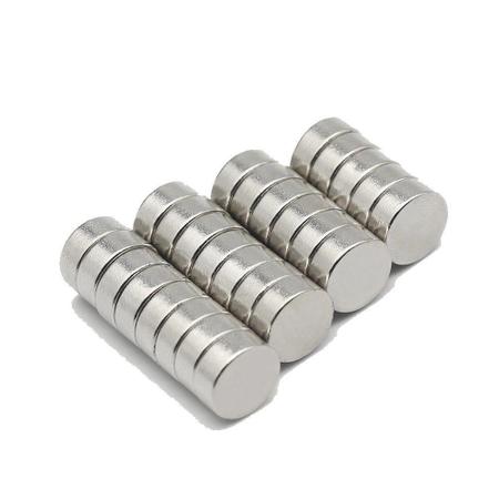 Ímã de Ferrite Ø10 x 3 mm anisotrópico - 10 pçs