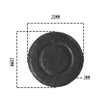 Imagem de Imã Redondo 15mm E 25mm Ferrite Artesanato Geladeira - 300 Unidades