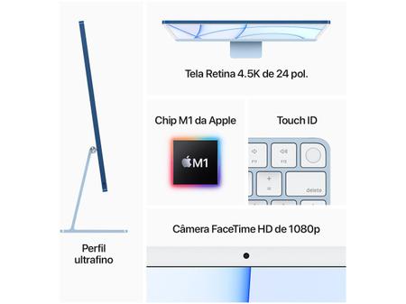 Imagem de iMac 24” Tela Retina 4.5K Apple M1 (8 CPU e 8 GPU)