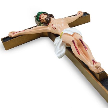 Imagem de Imagem Crucifixo medalha de São Bento 40Cm - Inquebrável