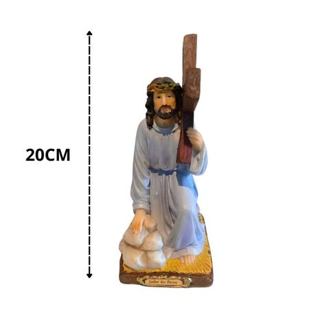 Imagem de Imagem de senhor bom jesus dos passos 20cm resina importada