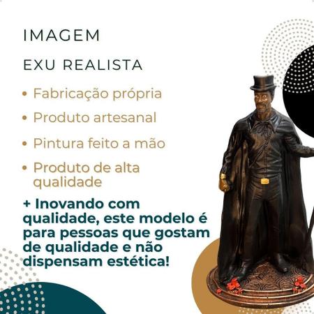 Imagem Exu Preto (R) 21Cm Resina - Umbanda/ Candomblé - Studio Orion Imagem de Imagem Exu Preto (R) 21Cm Resina - Umbanda/ Candomblé