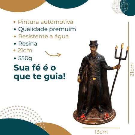 Imagem Exu Preto (R) 21Cm Resina - Umbanda/ Candomblé - Studio Orion Imagem de Imagem Exu Preto (R) 21Cm Resina - Umbanda/ Candomblé