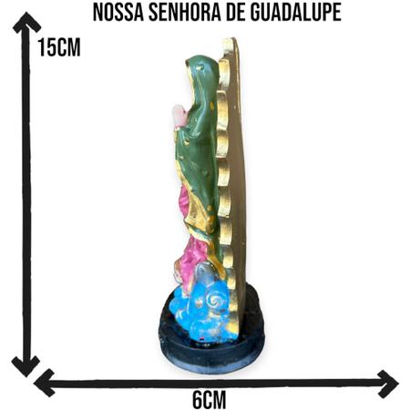 Imagem de Imagem Nossa Senhora de Guadalupe 15cm Resina