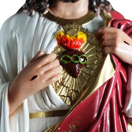 Imagem de Imagem Sagrado Coração de Jesus 30cm Original Artesanato Costa Durata