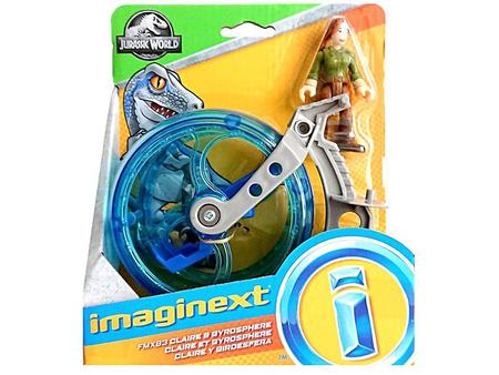 Imaginext Jurassic World Claire e Gyrosphere Mattel Bonecos