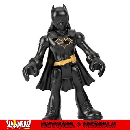 Imagem de Imaginext Mini Boneco Batgirl + Veículo Slammers DC - Mattel GNN49