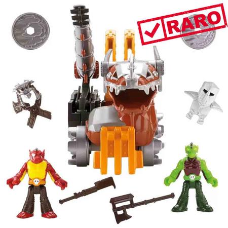 Imagem de Imaginext Raro Veículo Medieval Serpente com 2 Bonecos e Acessórios - Mattel BFR69