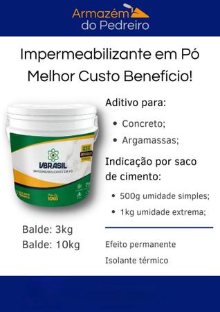 Imagem de Impermeabilizante em Pó Vbrasil 3kg  