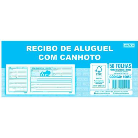 Imagem de Impresso Recibo Aluguel com Canhoto 50F (17891321100506)