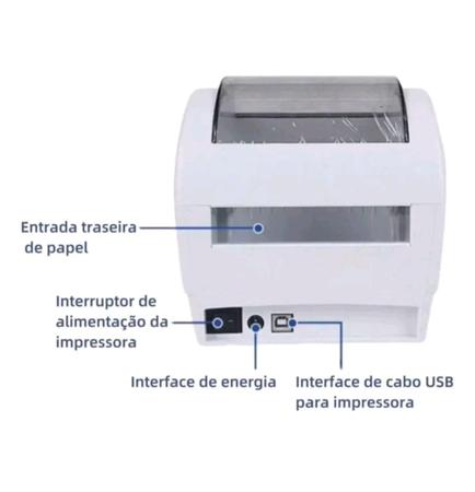 Imagem de Impressora de etiqueta para Envio de produtos para e-commerce Sem Ribbon - Tomate