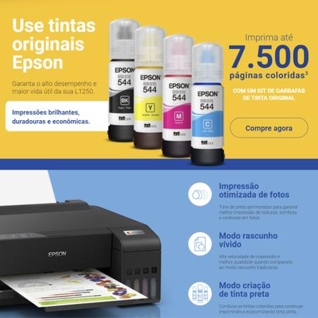Imagem de Impressora Epson L1250 EcoTank Usb Wifi Bivolt