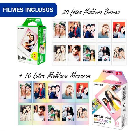 Imagem de Impressora Instax Mini Link 2 Rosa Para Celular + 2 Filmes + Filme Macaron - Kit Presente