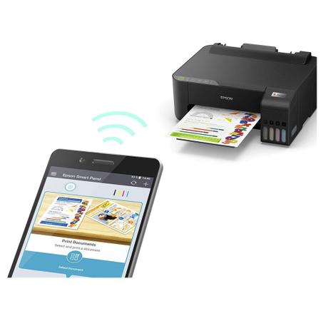 Imagem de Impressora Jato de Tinta Epson EcoTank L1250, Colorida, USB, Wifi, Duplex, Bivolt, Preto - C11CJ71302