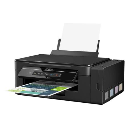 Imagem de Impressora Multifuncional Epson Ecotank L396 Color Wifi com Garrafa de Tinta T504 Ciano