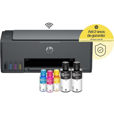 Imagem de Impressora Multifuncional Tanque de Tinta HP Smart Tank 581 Colorida Wi-Fi 4A8D5A