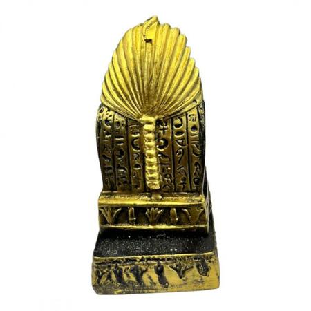 Imagem de Incensário Régua Egípcio Tutankamon Preto Dour 26 cm Resina