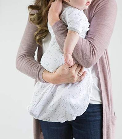 Imagem de Incrível baby transitional swaddle sack com braços para cima mangas de meio comprimento e algemas de luva, confete, sterling, pequeno, 0-3 meses, pequeno (6-14 libras)