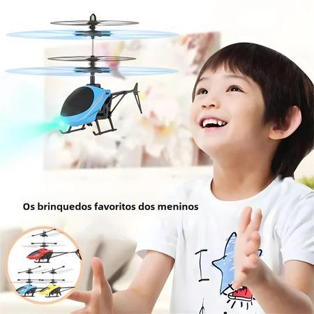 Imagem de Indução Recarregável Infantil Pairando Mini Helicópteros Resistentes A Quedas Brinquedos Drone Rc