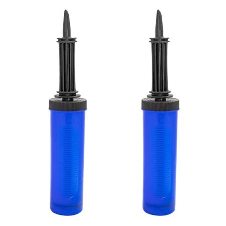 Imagem de Infladores Manuais Para Encher Balão Bomba Bexiga Azul Com 2 Unidades