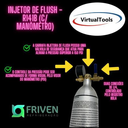 Imagem de INJETOR DE FLUSH - 141b COM MANOMETRO FRIVEN