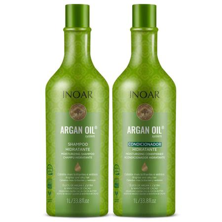 Imagem de Inoar Argan Oil Shampoo e Condicionador  1 litro e Máscara 500g