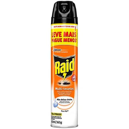 Imagem de Inseticida Aerosol Multi Insetos Sem Cheiro 420ml - Raid