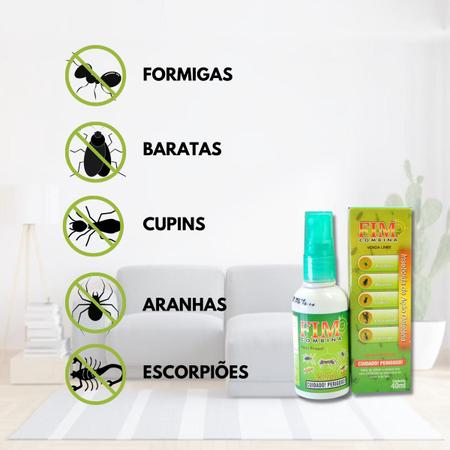 Imagem de Inseticida Mata Formiga Barata Kit 2 UN Fim Combina 40ml