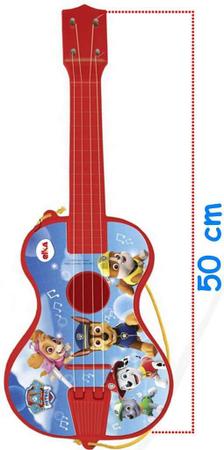 Imagem de Instrumento Violão Violãozinho Infantil Patrulha Canina 50cm