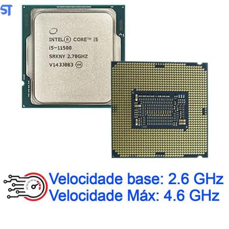 Imagem de Intel Core i5 11500 11ª Geração 6C/12T 2.7-4.6GHz