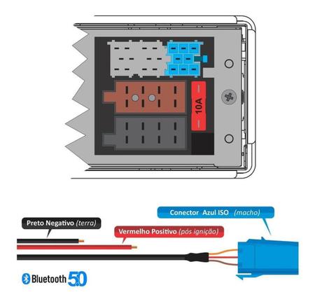 Imagem de Interface Bluetooth Aux Para Radio Renault Logan Com Mic