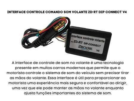 Imagem de Interface Comando Controle Volante Multmídia Mp5 Universal