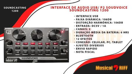 Imagem de Interface De Áudio Usb Soundvoice Lite Soundcasting 300