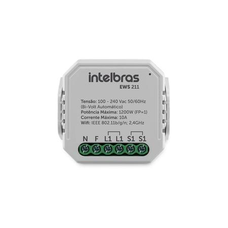 Imagem de Interruptor Controlador de Cargas Wifi 1/1 EWS 211 Intelbras