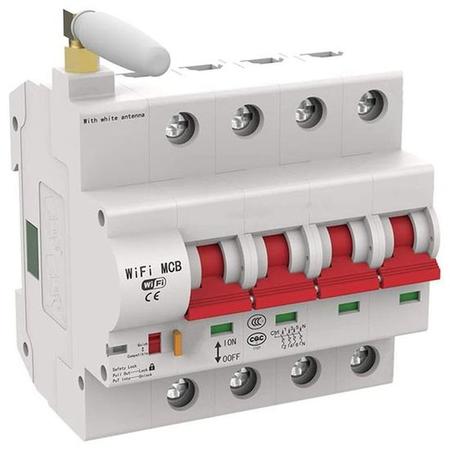 Imagem de Interruptor Diferencial Residual ZISB9 4P 32A Wi-Fi 400V 50Hz.