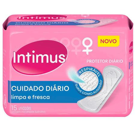 Imagem de Intimus Protetor Diário Days Cuidado Diário sem Perfume sem Abas 15 Unidades