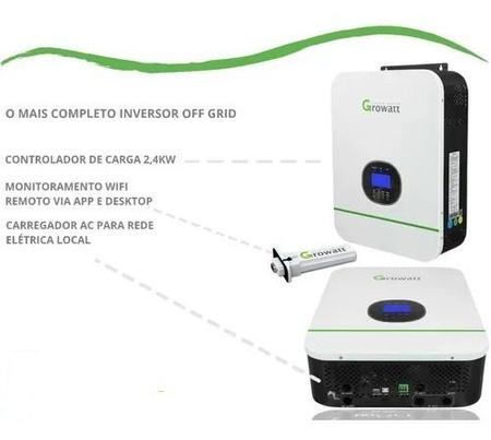 Imagem de Inversor Solar Growatt Off Grid  48v 220v Spf3000tl Hvm-48