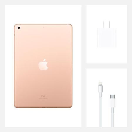 Imagem de iPad 8 Apple, Tela Retina 10.2”, 128GB, Dourado, Wi-Fi - MYLF2BZ/A 