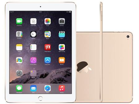 Imagem de iPad Air 2 Apple 4G 16GB Dourado Tela 9,7” Retina