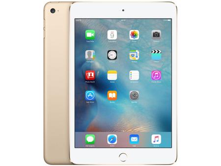 Imagem de iPad Mini 4 Apple 128GB Dourado Tela 7,9 Retina