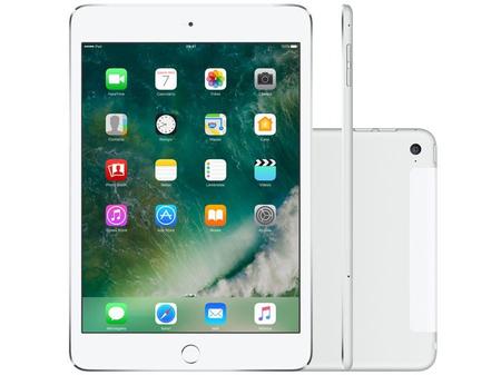 Imagem de iPad Mini 4 Apple 4G 64GB Prata Tela 7,9” Retina