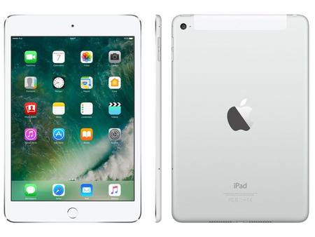 Imagem de iPad Mini 4 Apple 4G 64GB Prata Tela 7,9” Retina