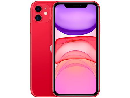 Imagem de iPhone 11 Apple 64GB (PRODUCT)RED 6,1” 12MP iOS