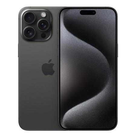 Imagem de iPhone 15 Pro Max Apple (256GB) Titânio Preto, Tela de 6,7", 5G e Câmera de 48MP